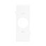 Sectional Wallplate, Center Piece, White, Single Receptacle 1.40" Hole Cutout, Single-Gang, STC7W