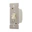 Toggle Fan Speed Controller, Power Failure Mode, Fully Variable, Non-Preset, 5A, 120V, Almond, TFS5-A