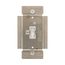 Toggle Dimmer, Power Failure Mode, Lighted, Non-Preset, 120V, Indoor 1-Pole, 3-Way, 1-Phase, TI3101-W