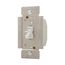 Toggle Dimmer, Power Failure Mode, Lighted, Non-Preset, 120V, Indoor 1-Pole, 3-Way, 1-Phase, TI3101-W