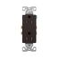 Residential Duplex Receptacle, #14-10 Awg 15A 125V, Side & Push, Brown, TR1107-9B
