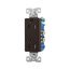 Residential Duplex Receptacle, #14-10 Awg 15A 125V, Side & Push, Brown, TR1107-9B
