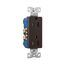Residential Duplex Receptacle, #14-10 Awg 15A 125V, Side & Push, Brown, TR1107-9B
