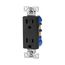 Residential Duplex Receptacle, #14-10 Awg 15A 125V, Side & Push, Black, TR1107-9BK