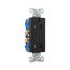 Residential Duplex Receptacle, #14-10 Awg 15A 125V, Side & Push, Black, TR1107-9BK