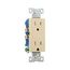Residential Duplex Receptacle, #14-10 Awg 15A 125V, Ivory Auto-Grounding, TR1107-9V
