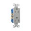 Residential Duplex Receptacle, #14-10 Awg 15A 125V, Side & Push, Gray, TR1107GY-BOX