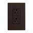 Receptacle, 15A, 125V,Two-Pole, Thermoplastic, Brown, TR1107RB-SP-L