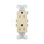 Residential Duplex Receptacle, #14-10 Awg 15A 125V, Ivory Tamper-Resistant, TR1107V