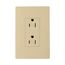 Residential Duplex Receptacle, #14-10 Awg 15A 125V, Ivory Tamper-Resistant, TR1107V