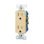 Residential Duplex Receptacle, #14-10 Awg 15A 125V, Ivory Tamper-Resistant, TR1107V