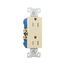 Residential Duplex Receptacle, #14-10 Awg 15A 125V, Ivory Tamper-Resistant, TR1107V