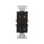 Residential Duplex Receptacle, #14-10 Awg 20A 125V, Side Wire, Black, Impact-Resistant, Pvc Body, TR1307BK-BOX
