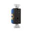 Residential Duplex Receptacle, #14-10 Awg 20A 125V, Side Wire, Black, Impact-Resistant, Pvc Body, TR1307BK-BOX