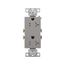 Residential Duplex Receptacle, #14-10 Awg 20A 125V, Side Wire, Gray, Impact-Resistant, Pvc Body, TR1307GY-BOX
