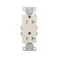 Residential Duplex Receptacle, #14-10 Awg 20A 125V, Side Wire, Light Almond, TR1307LA-BOX