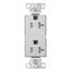Decorator Duplex Receptacle, Silver Granite A05, TR1307SG-SP-L