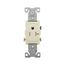 Commercial Single Receptacle, #14-10 Awg 20A 125V, Side, Almond, Pvc Body, 5-20R, 2-Pole 3-Wire, TR1877A-BXSP
