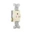 Commercial Single Receptacle, #14-10 Awg 20A 125V, Side, Almond, Pvc Body, 5-20R, 2-Pole 3-Wire, TR1877A-BXSP