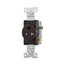 Commercial Single Receptacle, #14-10 Awg 20A 125V, SideWire, Brown, Impact-Resistant, TR1877B-BXSP