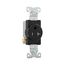 Commercial Single Receptacle, #14-10 Awg 20A 125V, SideWire, Black, Impact-Resistant, TR1877BKBXSP