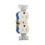 Residential Duplex Receptacle, #14-10 Awg 15A 125V, Light Almond Auto Grounding, TR270-9LA