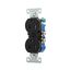 Residential Duplex Receptacle, #14-10 Awg 15A 125V, SideAnd Push, Black, TR270BK