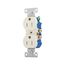 Residential Duplex Receptacle, #14-10 Awg 15A 125V, SideAnd Push, Light Almond, TR270LA-BOX