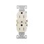 Residential Duplex Receptacle, #14-10 Awg 15A 125V, SideAnd Push, Light Almond, TR270LA-BOX