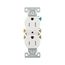 Residential Duplex Receptacle, #14-10 Awg 15A 125V, SideAnd Push, Impact-Resistant, Pvc Body, TR270W-BOX