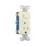 Commercial Combo Switch, Auto-Grnd, #14-#12 Awg 15A, 120V Switch, 125V Recept, Almd, 3-Way, TR293A