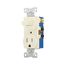 Commercial Combo Switch, Auto-Grnd, #14-#12 Awg 15A, 120V Switch, 125V Recept, Almd, 3-Way, TR293A