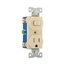 Commercial Combo Switch, Auto-Grnd, #14-#12 Awg 15A, 120V Switch, 125V Recept, Ivy, 3-Way, TR293V