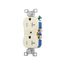 Residential Duplex Receptacle, #14-10 Awg 20A 125V, SideWire, Almond, Impact-Resistant, Pvc Body, TR370A-BOX