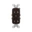 Residential Duplex Receptacle, #14-10 Awg 20A 125V, SideWire, Brown, Impact-Resistant, Pvc Body, TR370B-BOX
