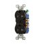 Residential Duplex Receptacle, #14-10 Awg 20A 125V, SideWire, Black, Impact-Resistant, Pvc Body, TR370BK-BOX