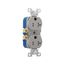 Residential Duplex Receptacle, #14-10 Awg 20A 125V, SideWire, Gray, Impact-Resistant, Pvc Body, TR370GY-BOX