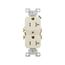 Residential Duplex Receptacle, #14-10 Awg 20A 125V, Side Wire, Light Almond, TR370LA-BOX
