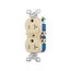 Residential Duplex Receptacle, #14-10 Awg 20A 125V, SideWire, Ivory, Impact-Resistant, Pvc Body, TR370V-BOX
