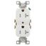 Residential Grade Tamper-Resistant Flush Duplex Receptacle, 20A, 2P, 3W, NEMA  5-20R, Side Wire - White (125V)