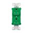 Arrow Hart Heavy-Duty Industrial Duplex Receptacle, #14-10 Awg 15A 125V, Green, Dual, TR5262CDGN