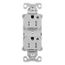 Arrow HartIndustrial Duplex Receptacle, Dual Control, #14-10 Awg 15A 125V, Gray, 2-Pole, TR5262CDGY