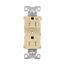 Arrow HartIndustrial Duplex Receptacle, Half Control, #14-10 Awg 15A 125V, Ivory, 2-Pole, TR5262CHV