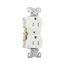 Arrow Hart Heavy-Duty Industrial Duplex Receptacle, #14-10 Awg 15A 125V, TR5262W