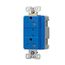 Tvss Receptacle, Led Indicat, #14-#10 Awg 20A, Bk & Sd Wire, 840J, 2 Recept, Blue, TR5360BLS