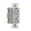 Tvss Receptacle, Led Indicat, #14-#10 Awg 20A, Bk & Sd Wire, 840J, 2 Recept, Gray, TR5360GYS