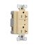 Tvss Receptacle, Led Indicat, #14-#10 Awg 20A, Bk & Sd Wire, 840J, 2 Recept, Ivory, TR5360VS