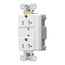 Tvss Receptacle, Led Indicat, #14-#10 Awg 20A, Bk & Sd Wire, 840J, White Straight Blade, TR5360WS