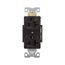 Arrow Hart Heavy-Duty Industrial Duplex Receptacle, #14-10 Awg 20A 125V, Black, TR5362BK