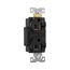 Arrow Hart Heavy-Duty Industrial Duplex Receptacle, #14-10 Awg 20A 125V, Black, TR5362BK